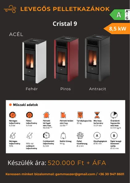 Levegős pelletkazánok 8 kW felett – borító